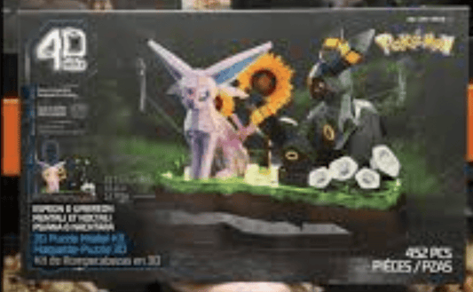 Spin Master 4D Build Pokémon Espeon & Umbreon 3D Puzzle Model Kit, 452 Pieces