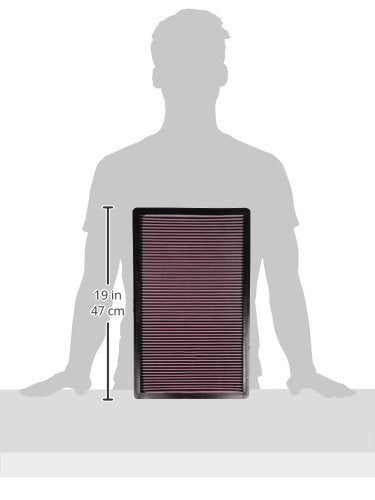 K&N FILTER 33-2035 K&N High-Flow Original Lifetime Engine Air Filter: Increase Power: Premium, Washable: Compatible with 1990-1996 Chevrolet/Pontiac: Corvette, ZR1, Firebird, 33-2035