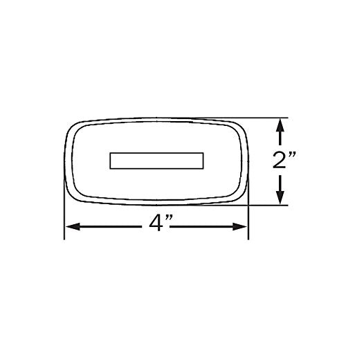 OPTRONICS A32RBP Optronics (A-32RBP Red Lens Reflector Clearance Marker Light