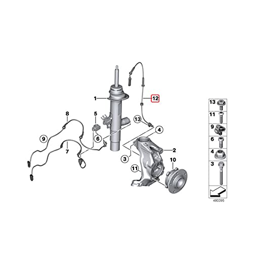 ATE 360387 Ate 360387 WHEEL SPEED SENSOR FRONT O.E.M. ATE