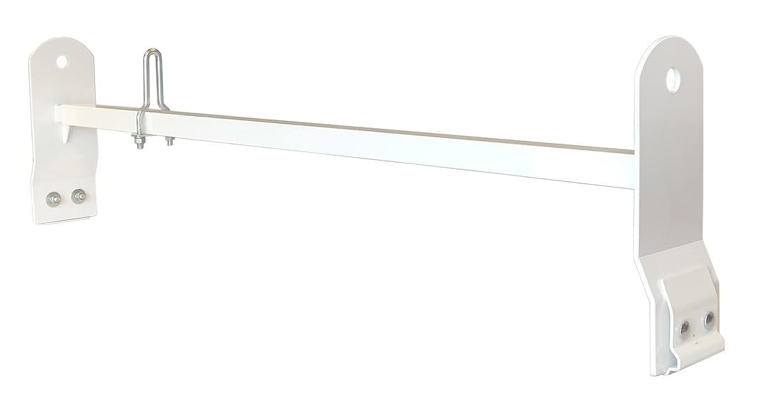 TRAILFX FCLR006W TrailFX Universal Ladder Rack Extension for Vans Racks with Gutters White Powder Coated Steel 63 Inch Extendable Length Adds 200 lb Capacity to Van Roof TrailFX FCLR006W
