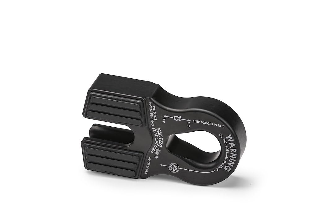 FACTOR 55 00375-04 Factor 55 Flat Splicer Low-Profile Design for Synthetic Rope, Fits Synthetic Rope up to 1/2" - Black