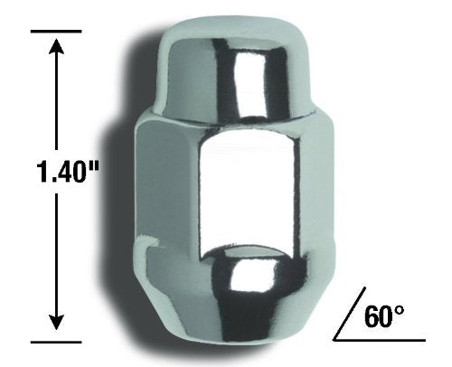 GORILLA 41127B Gorilla Automotive 41127B Acorn Bulge Seat Lug Nuts (12mm x 1.25 Thread Size)