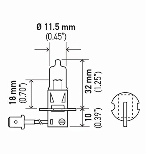 Hella H3P50 +50 Performance Bulb, 12V, 55W