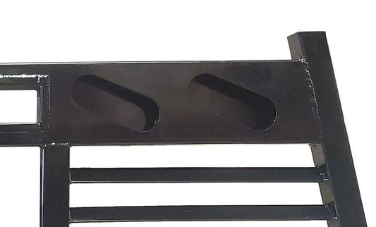 CATTLEMAN CR200L Cattleman HD CR200L Headache Rack Fits Chevrolet/GMC Gloss Black Powder-Coated Steel Can Be Used with Cross Bed Tool Box with Louvers Light Cutouts