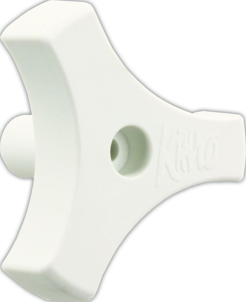 JR PRODUCTS 20185 JR Products 20185 Tri-Lug Window Knob - 13/16", White