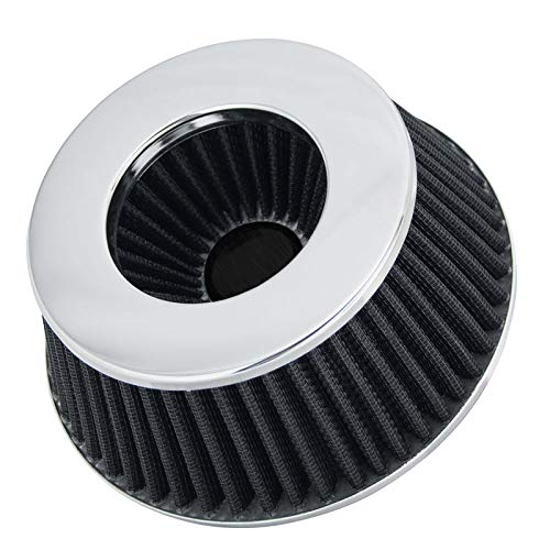 SPECTRE 8161 Spectre Universal Clamp-On Air Filter: High Performance, Washable Filter: Round Reverse Tapered; 3 in/3.5 in/4 in Flange ID; 2.625 in (67 mm) Height; 6 in (152 mm) Base; 4.75 in Top, SPE-8161, Black