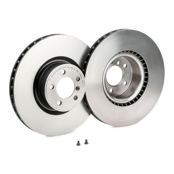 BREMBO 09A77111C02 Brembo 09.A771.11 UV Coated Pillar Vented Front Brake Rotor LAND ROVER OE# LR011591