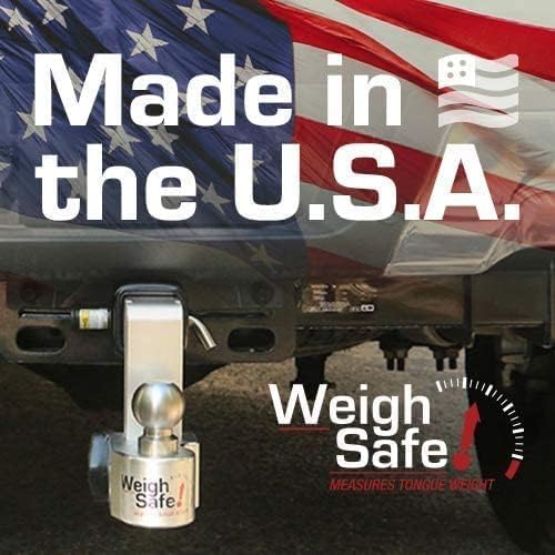 WEIGH SAFE WS4-2.5 Weigh Safe WS4-2.5 Adjustable Ball Mount with 4" Drop and 2.5" Shank, Aluminum