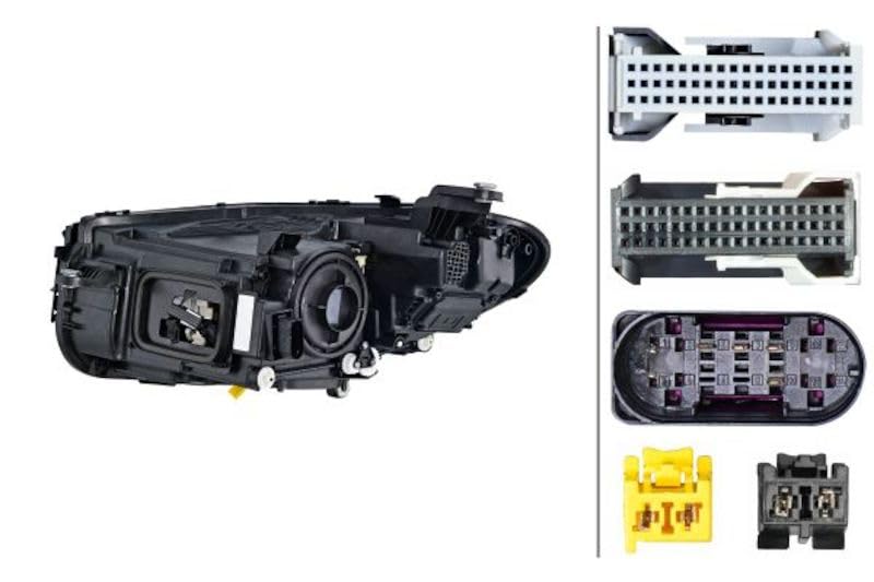 Hella 015619961 Mercedes Headlight Assembly