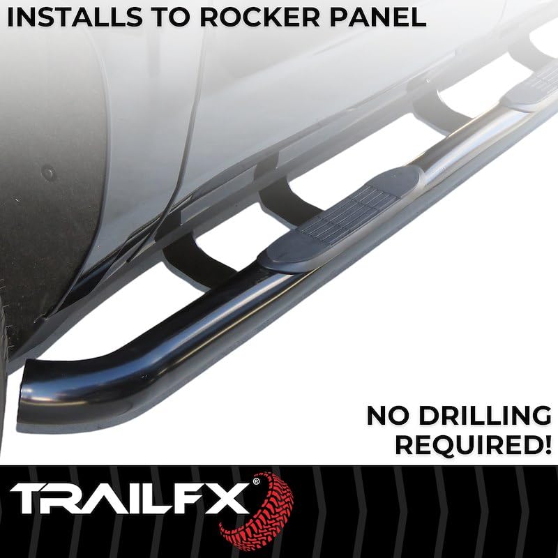 TrailFX 1130304093 Trail FX Black 3" Side Bar