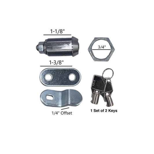 RV DESIGNER L318 RV Designer L318-1-1/8" Keyed Ace Compartment Hatch Lock, 1 Pack