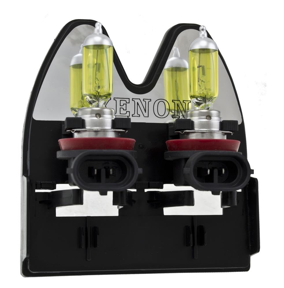 HELLA H71071072 HELLA H71071072 Optilux XY Series H8 Xenon Yellow Halogen Bulbs, 12V, 35W, 2 Pack