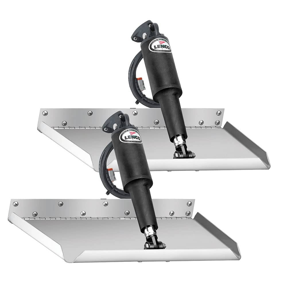 LENCO 15016-101 LENCO Marine 15016-101 Edge Mount Trim Tab Kit Without Switch - 12" x 12"