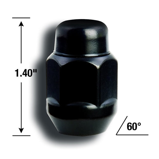 GORILLA 91177BCB Gorilla Automotive 91177BCB Acorn Bulge Black Chrome Lug Nuts (7/16" Thread Size)