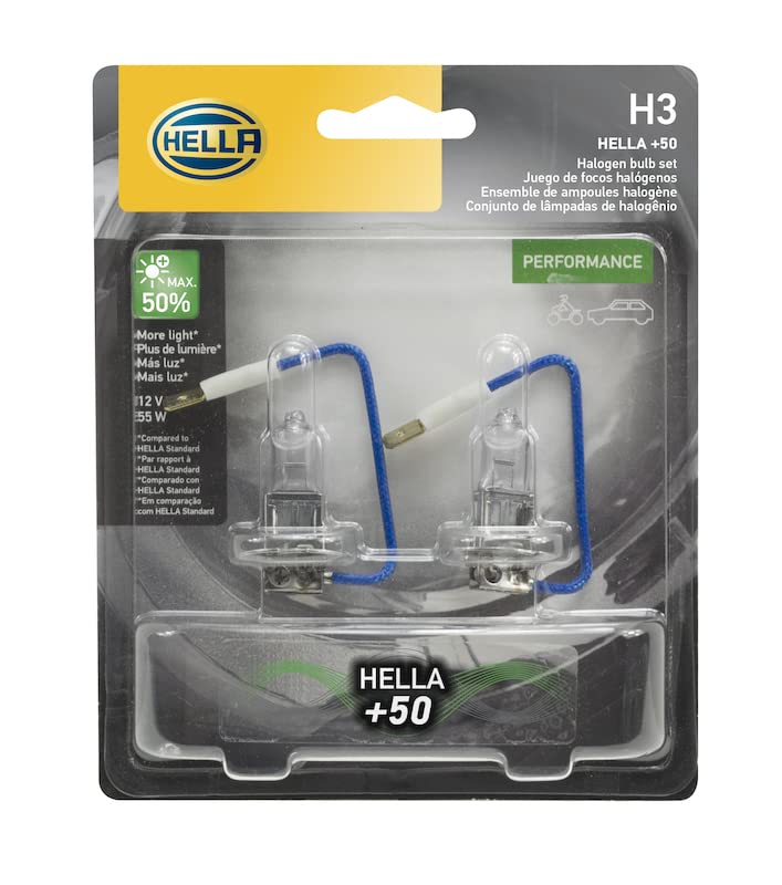Hella H3P50TB BULB H3 12V 55W PK22S T3.25 +50 (2