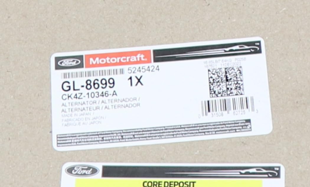 Motorcraft GL8699 Alternator