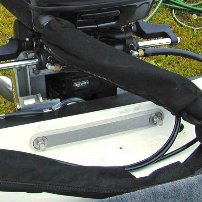 T-H MARINE TSP-2-DP T-H Marine Heavy-Duty 6061 Aluminum Transom Support Plate - High-Performance Boat Engine Support, Durable Load Distribution for Marine Use, Standard Lower Bolt Hole Support