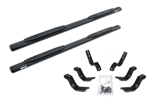 GO RHINO 684418087T Go Rhino 4" OE Xtreme Sidesteps & Brackets – Galvanized Steel, Textured Black – 684418087T – Fits 1999-2016 Ford F-250, F-350 Super Duty Crew Cab Pickup