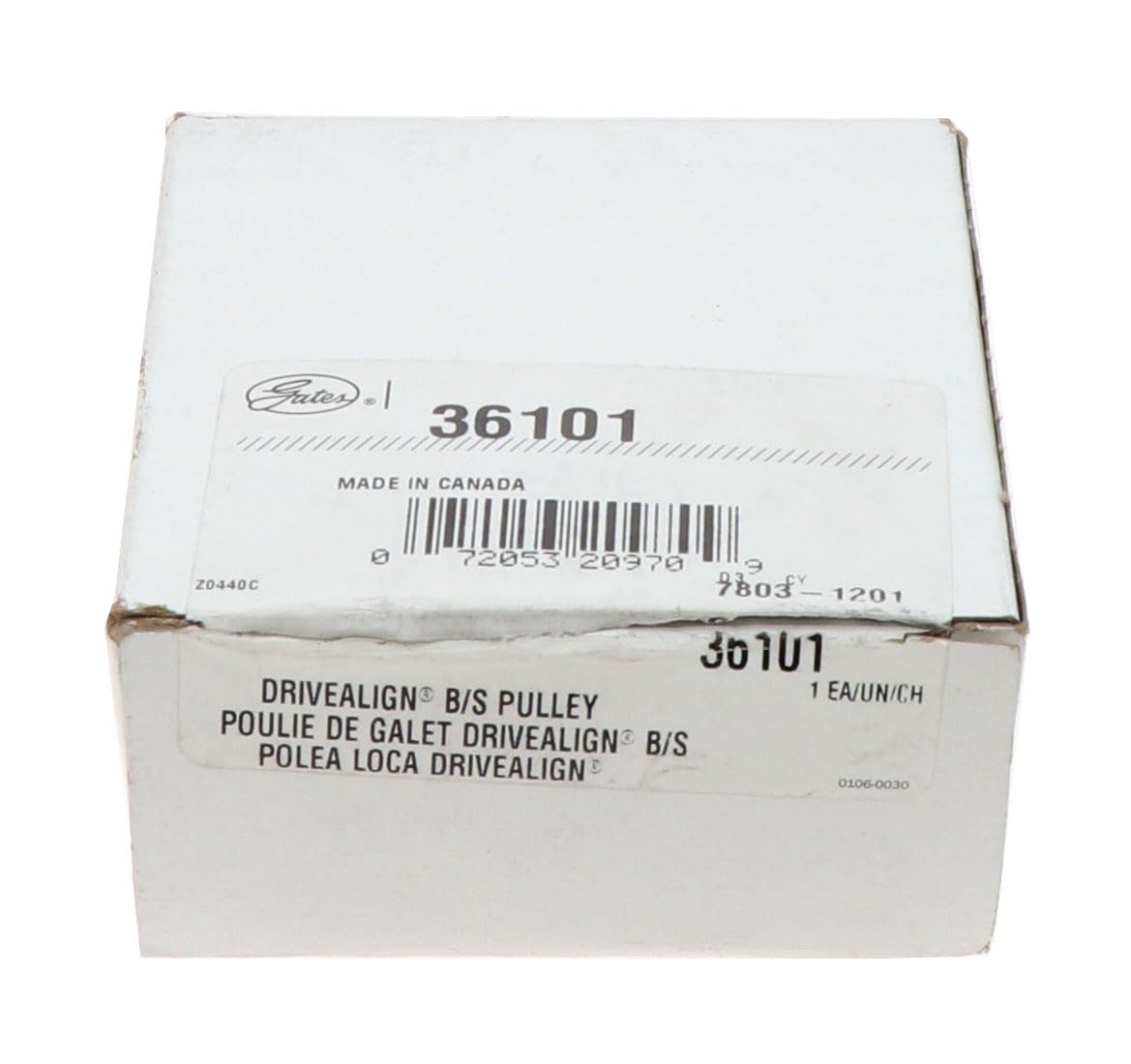 Gates 36101 DriveAlign Belt Drive Idler/Tensioner Pulley