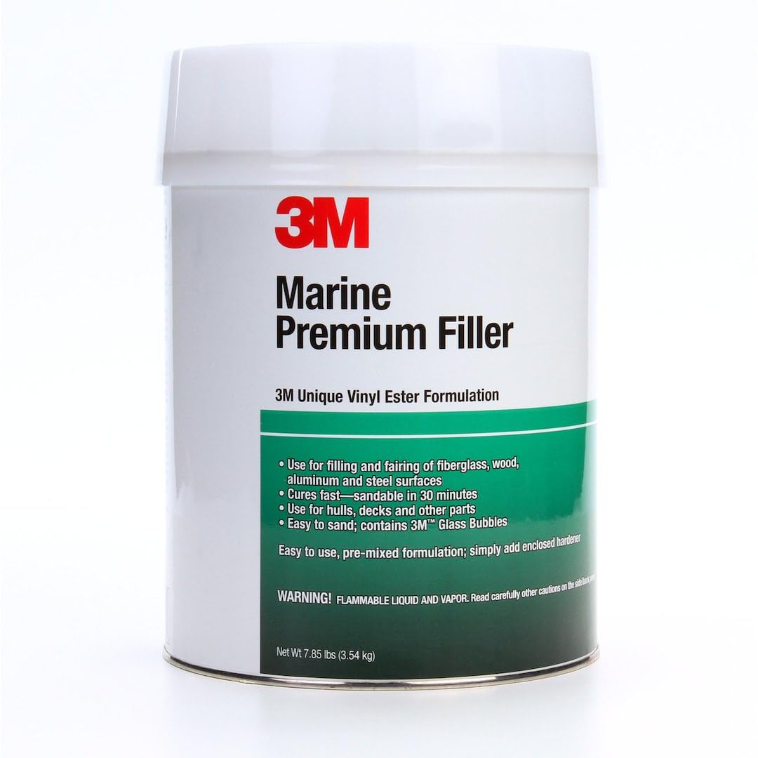 3M 46005 3M Marine Premium Filler, 46005 1 qt , White
