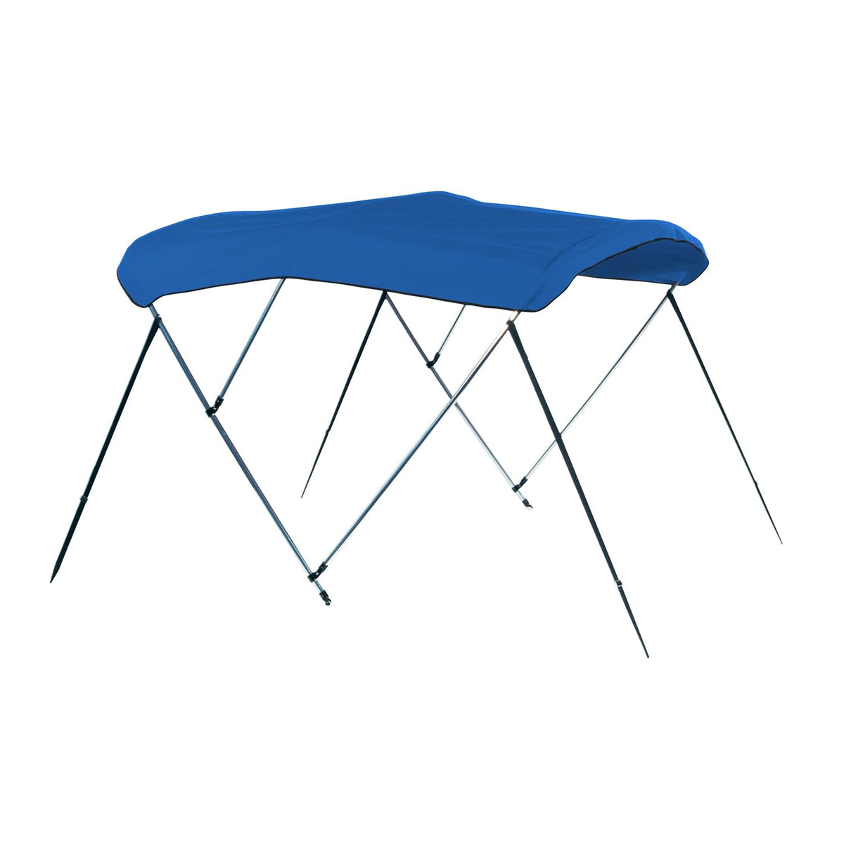 CARVER A5481UB-04 CARVER A5481UB-04 6'L 3-Bow Round Tube Bimini Top Kit - 54" H, Fits 79"-84" W, Pacific Blue