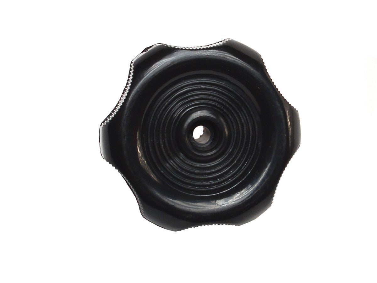 RV DESIGNER H713 RV Designer H713, Plastic Window Knob, 2-1/4 inch Diameter, 1 inch Shaft, Black, Interior Hardware