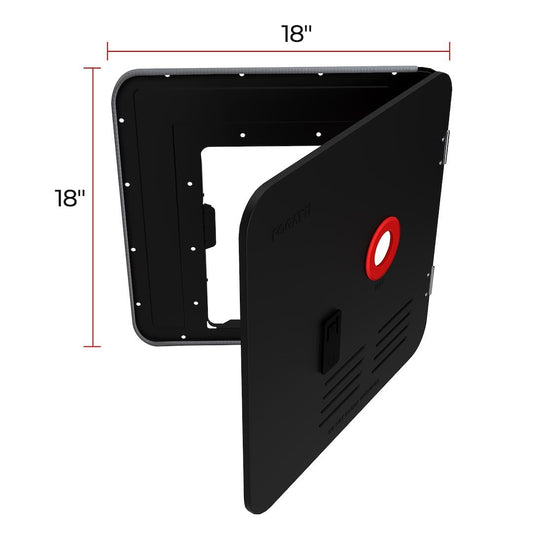 FOGATTI FSBD-1818/BLACK Fogatti - Fsbd-1818/Black - 18 * 18 Door Kit - Black For Instash