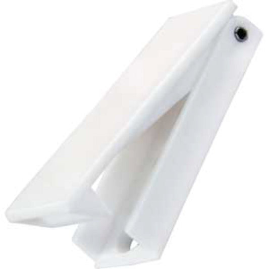 JR PRODUCTS 10355 JR Products 10355 Squared Baggage Door Catch - White, Pack of 2