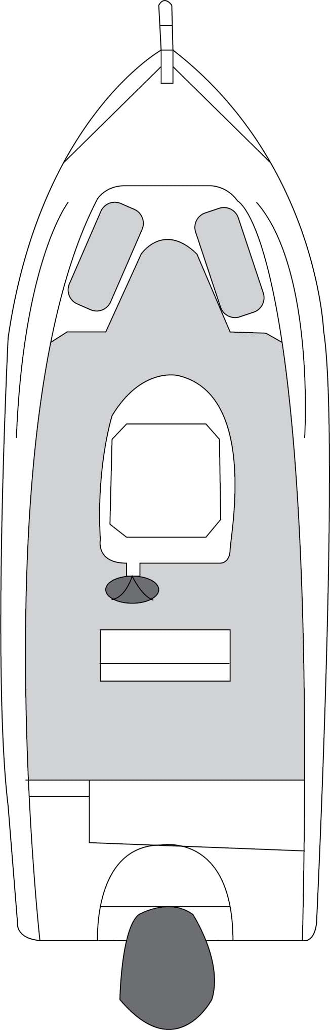 CARVER 79011 CSR 78011 Flex-Fit Cover for V-Hull Fishing Boats - 17' to 19', Haze Gray