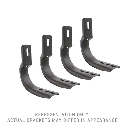 GO RHINO 6840475 Go Rhino OE Xtreme Brackets – Mild Steel, Textured Black – 6840475 – Fits Various 2019 - 2024 Chevrolet Silverado & GMC Sierra (See Description)