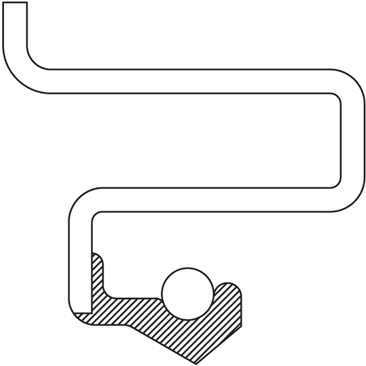 NATIONAL 3404 National 3404 Automatic Transmission Oil Pump Seal