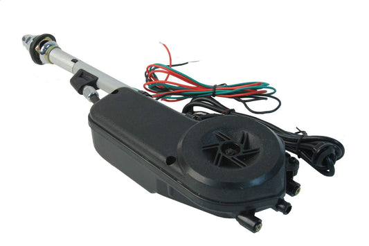 URO PARTS AUTA2050 URO Parts AUTA2050 Power Antenna Kit, Universal Power Antenna with Chrome Mast; includes mounting hardware and electrical connectors; Can be installed on vehicles with 0-30 degree body slopes