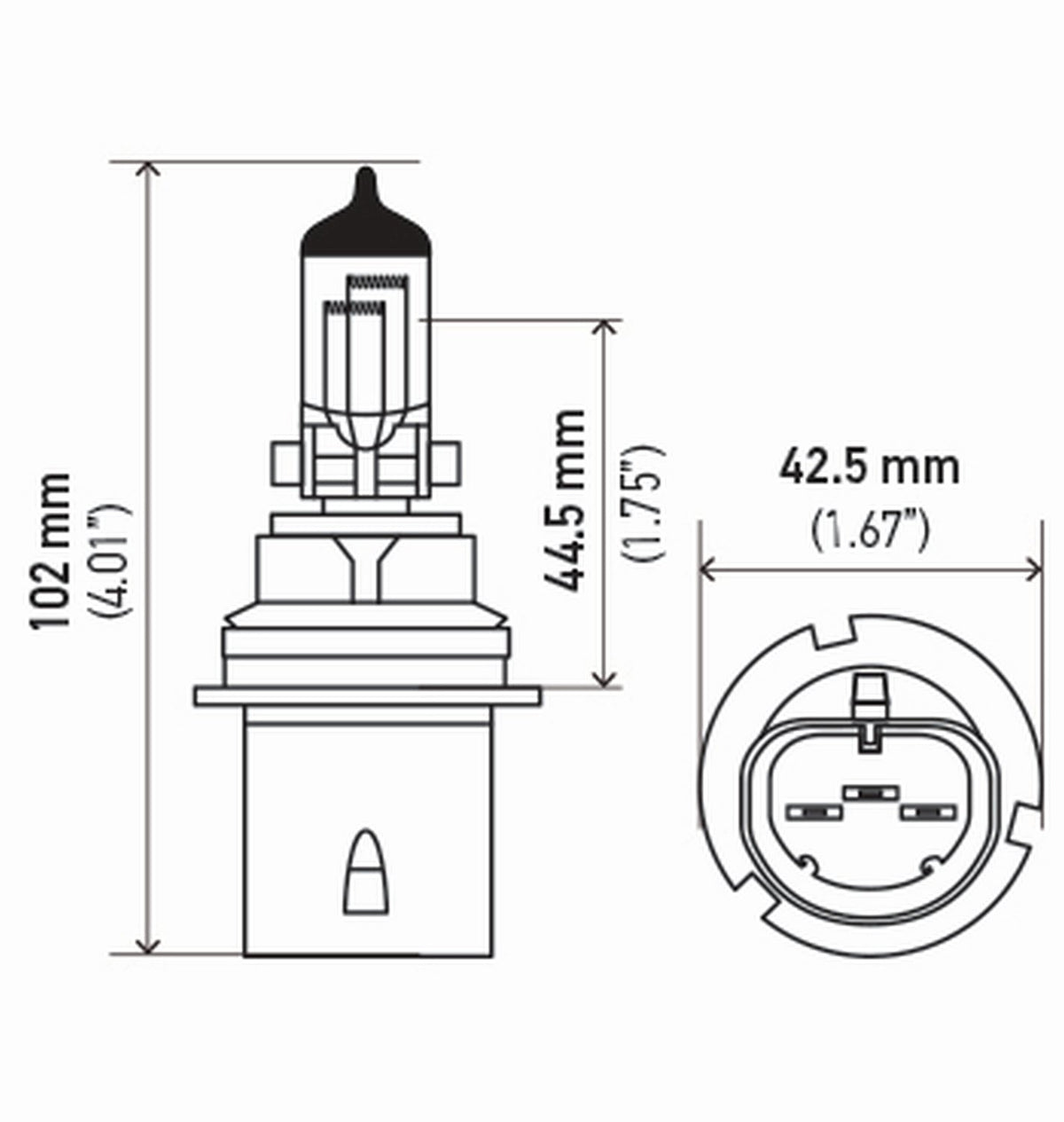 Hella 9004100/80WTB Twin Blister High Wattage Bulbs, 12V, 2 Pack