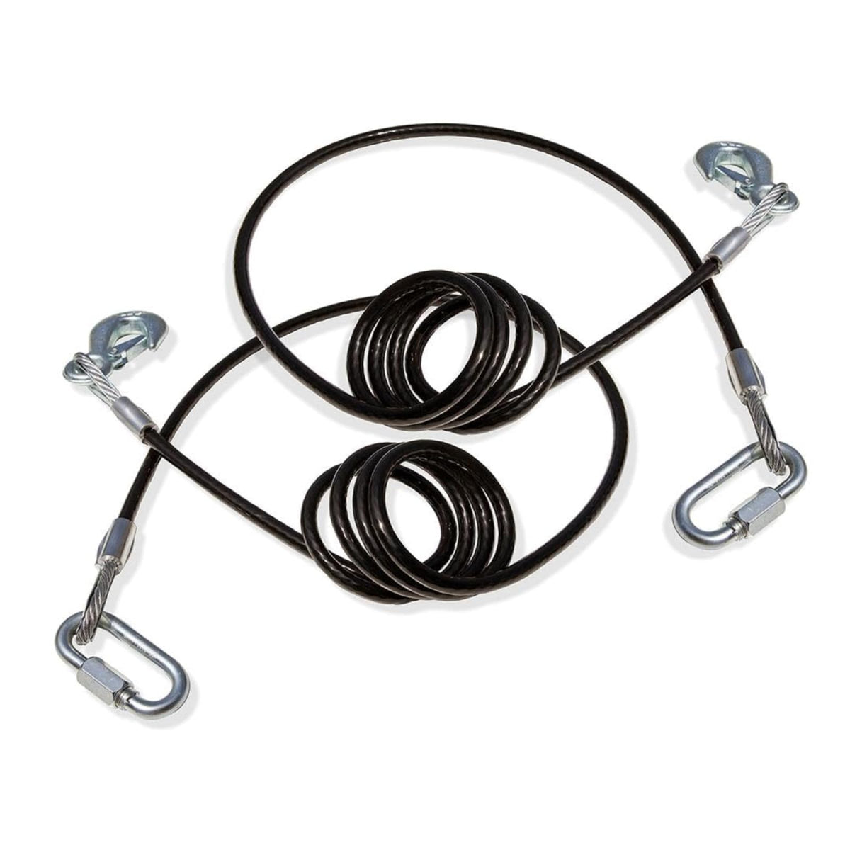ROADMASTER 674 Roadmaster 674 Pair of Coiled Safety Double Hook Cables Compatible with Tow Bars & Towed Vehicles | 80" Long | 10,000 lb Capacity Per Pair | Provides Secure, Heavy-Duty Safety Connection During Towing