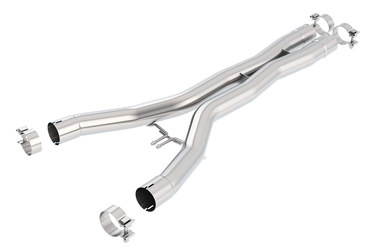 BORLA 60548 BORLA 60548 Performance Exhaust Merge X-Pipe 2014-2019 Chevrolet Corvette Stingray (C7) V8 & Corvette Grand Sport (C7) V8 & Corvette Z06 (C7) V8 2.75" Diameter Pipes T-304 Stainless Steel