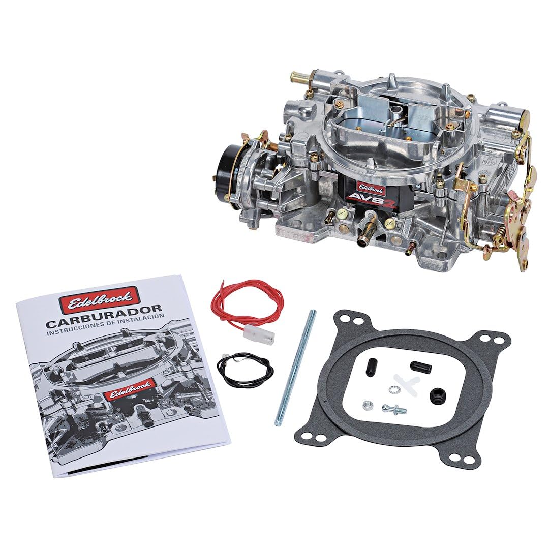 EDELBROCK 1906 Edelbrock 1906 AVS2 Carburetor 650 CFM With Electric Choke, Satin Finish
