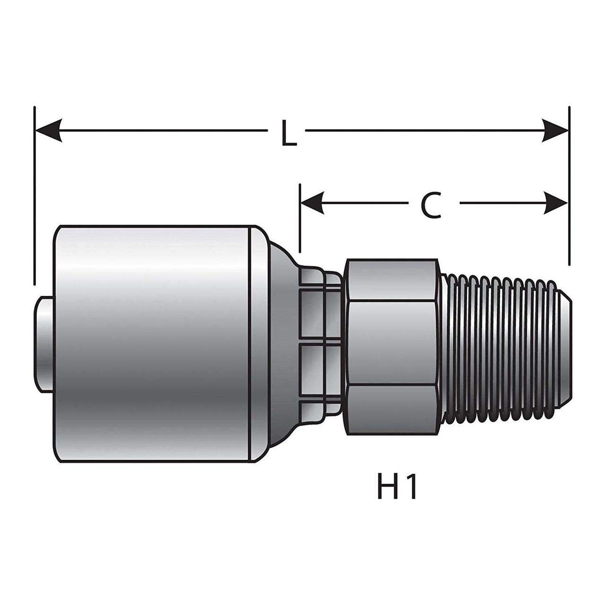 Gates G25100-1012 HYDRAULIC COUPLING-MEGACRIMP