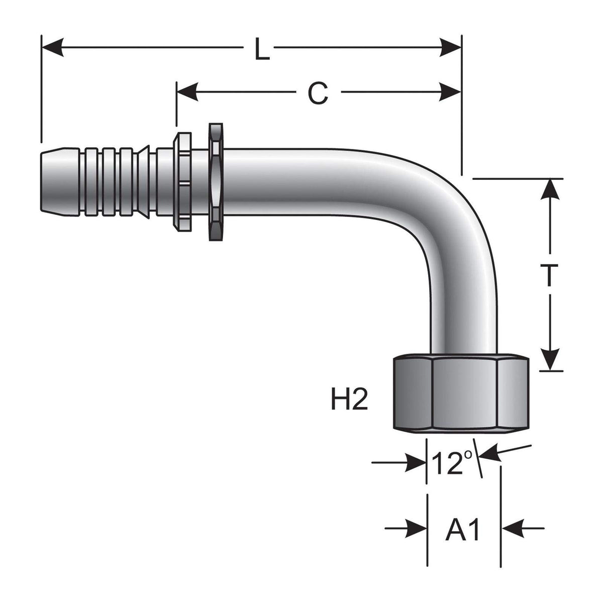 Gates G20655-1628 HYDRAULIC COUPLING-GLOBALSPIRAL