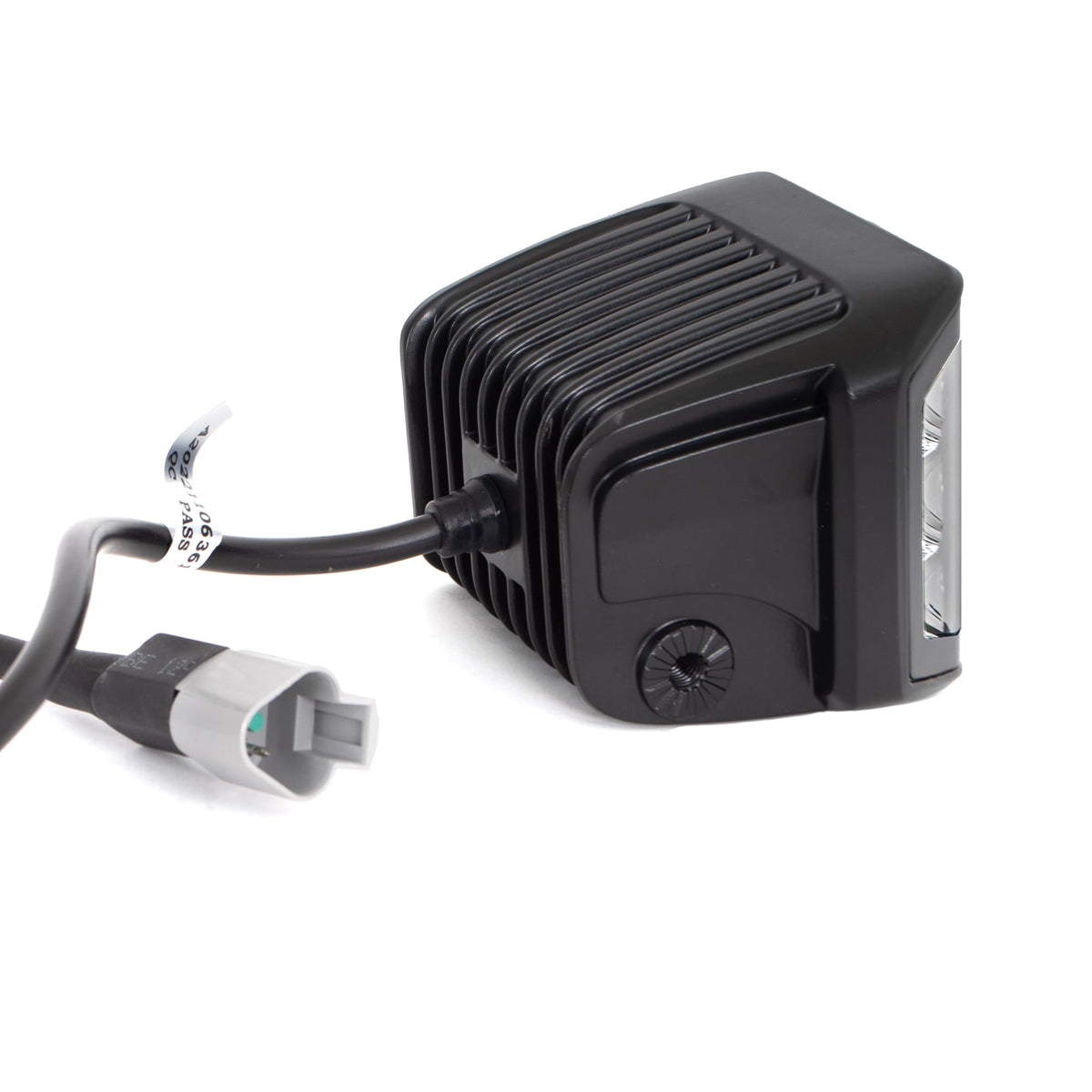 GO RHINO 750700322SCS Go Rhino Xplor Lighting: Blackout Series 4x3 LED Cube Sideline Spot Lights (Pair) | Surface Mount (Threaded Stud Mount) Aluminum, Black | 750700322SCS
