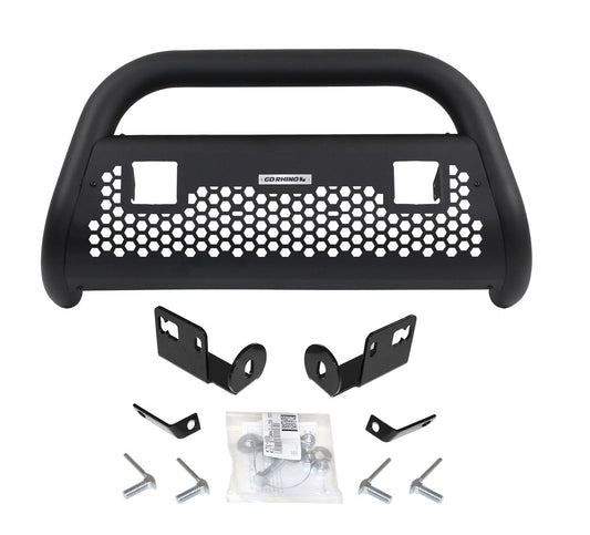 GO RHINO 55632T Go Rhino RC2 Bull Bar w/ Two 3" Cube Lights & Mounting Brackets | Mild Steel, Textured Black | 55632T | Fits 2006 - 2008 Dodge Ram 1500; 2006 - 2009 Dodge Ram 2500, 3500