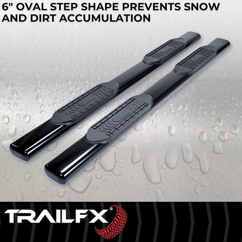 TRAILFX A8244B Trailfx A8244B 6'' OVAL NERF BAR BLK