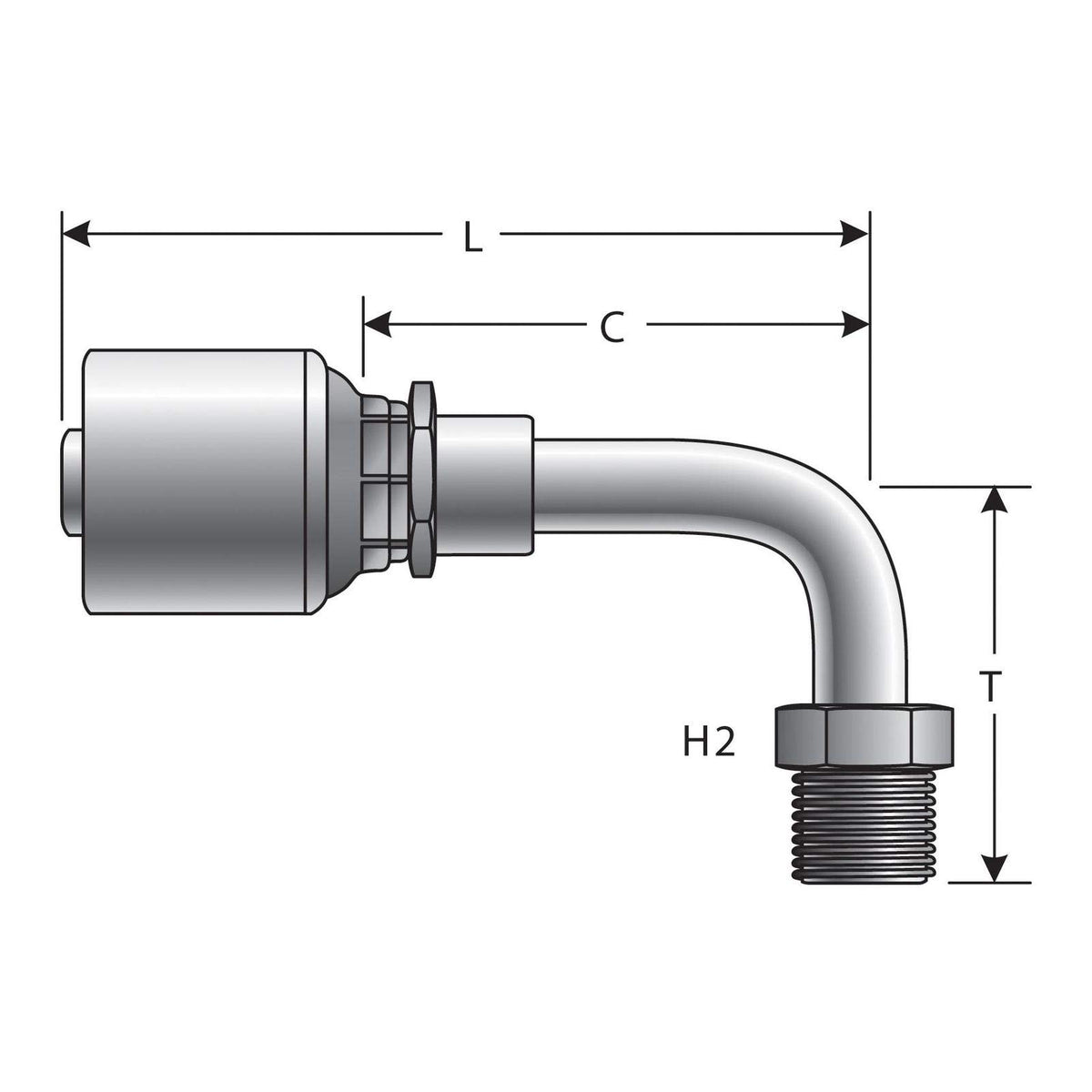 Gates G25504-0405 HYDRAULIC COUPLING-MEGACRIMP