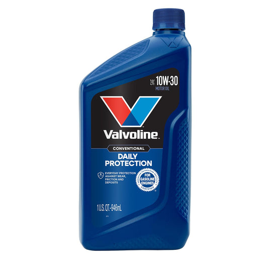 VALVOLINE 797578 Valvoline Daily Protection SAE 10W-30 Conventional Motor Oil 1 QT, Case of 6