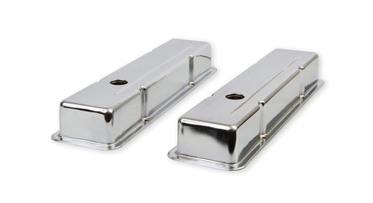 MR GASKET 9800 Mr. Gasket 9800 Chrome Valve Covers - Dual Cap Holes