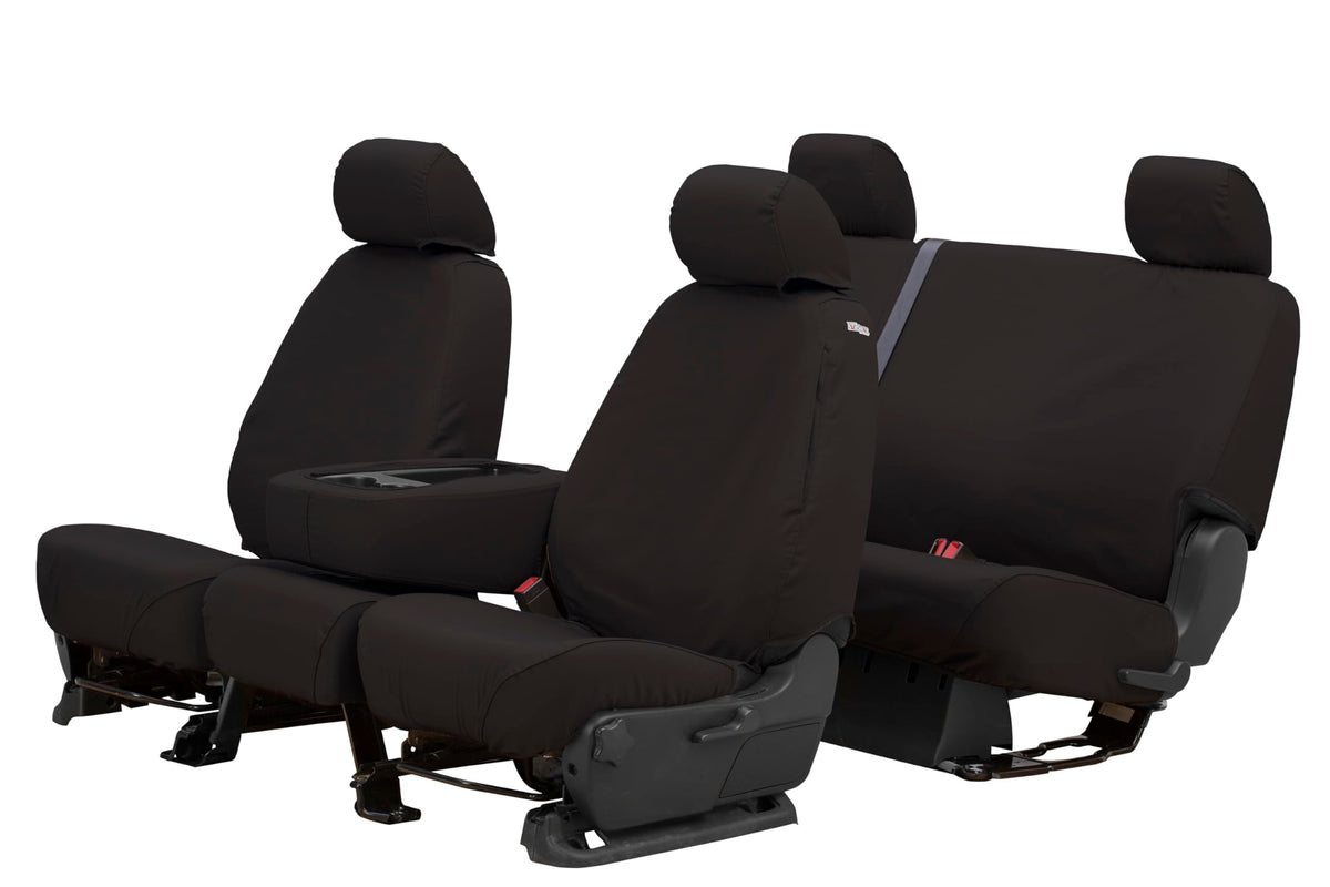 COVERCRAFT SS3414PCCH Covercraft SS3414PCCH SeatSaver Front Row Custom Fit Seat Cover for Select Chevrolet/GMC Models - Polycotton (Charcoal)
