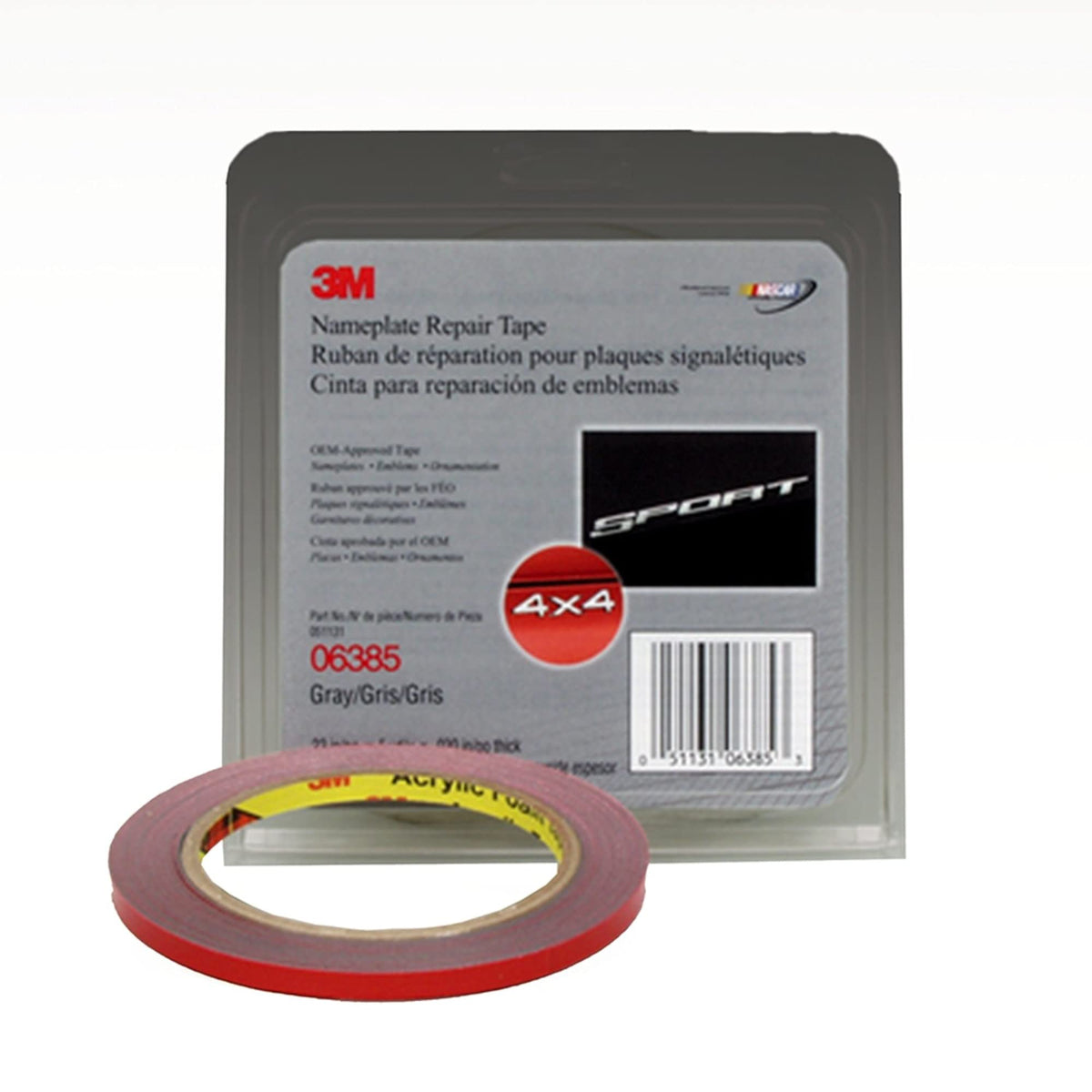 3M 06385 3M - Repair Tape Nameplate Scotch .23X 5Yds Gray 1Ea (6385)