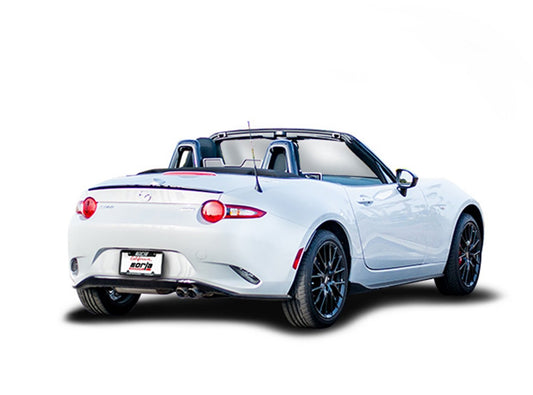 BORLA 11919 BORLA 11919 Axle-Back Performance Exhaust System for 2016-2023 MAZDA MX5 Miata 4 Cyl. T-304 Stainless Steel S-Type Sound Single Right Rear Exit Dual 2.5" Round Brushed T-304 Stainless Steel Tips