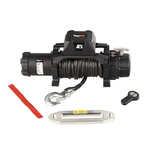RUGGED RIDGE 15100.08 Rugged Ridge | Trekker Winch, 10,000 LBS, Synthetic Rope, IP68 Waterproof, Wireless | 15100.08