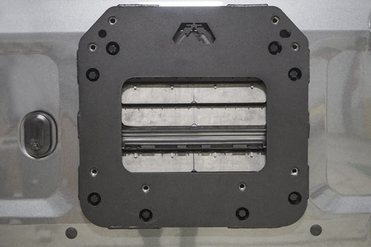 FAB FOURS FB21-Y5251T-1 Fab Fours FB21-Y5251T-1 Tire Carrier Relocation Bracket fits 21-23 Ford Bronco - 2 Stage Black Powder Coated